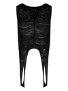 Rick Owens Virgin Wool Crop Top