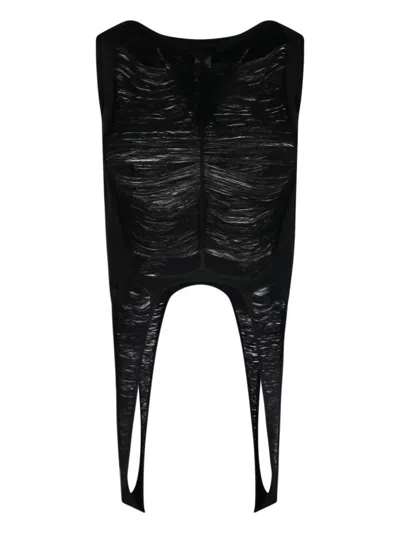 RICK OWENS RICK OWENS VIRGIN CROP TOP – BLACK