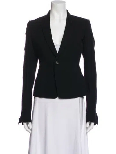 Pre-owned Rick Owens Virgin Wool Blazer In Black