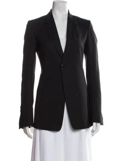 Pre-owned Rick Owens Virgin Wool Blazer In Black