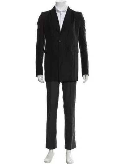Pre-owned Rick Owens Virgin Wool Blazer In Black