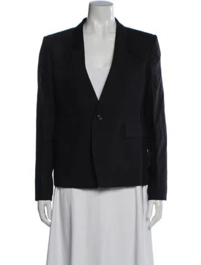 Pre-owned Rick Owens Virgin Wool Blazer In Black