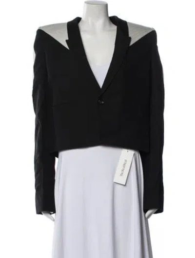 Pre-owned Rick Owens Virgin Wool Blazer In Blue