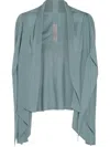 Rick Owens Draped Ribbed Crewneck Knitwear With Long Sleeves In Blue