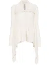 Rick Owens Virgin Wool Cardigan In Neutrals