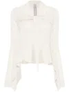 Rick Owens Virgin Wool Cardigan In Neutrals