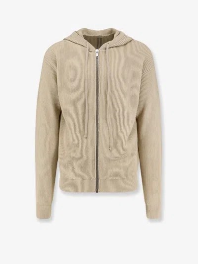 Rick Owens Virgin Wool Cardigan In Sand