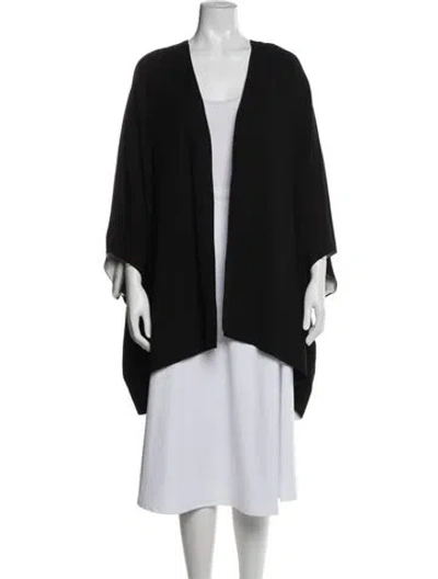 Pre-owned Rick Owens Virgin Wool Coat In Black