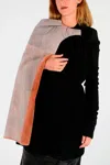 Rick Owens Virgin Wool Conch Pea Coat In Black