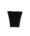 Rick Owens Virgin Wool Cowl Scarf In Black