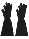 Rick Owens Black Porterville Sphinx Gloves In Black