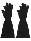 Rick Owens Black Porterville Sphinx Gloves In Black