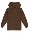 Rick Owens Virgin Wool Hoodie In Brown