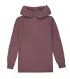 Rick Owens Virgin Wool Hoodie In Burgundy