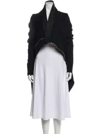 Pre-owned Rick Owens Virgin Wool Jacket In Black