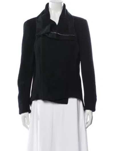 Pre-owned Rick Owens Virgin Wool Jacket In Black