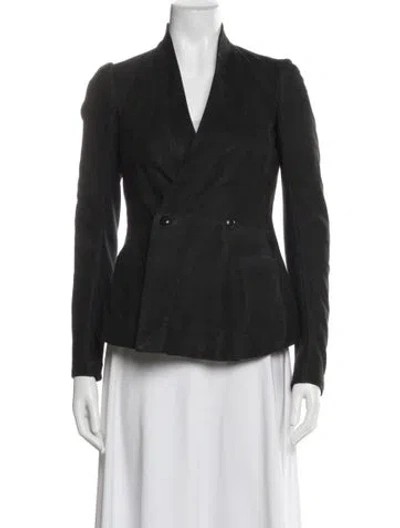Pre-owned Rick Owens Virgin Wool Jacket In Black