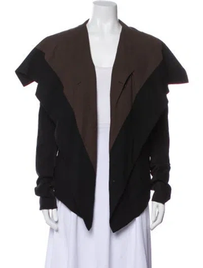 Pre-owned Rick Owens Virgin Wool Jacket In Brown