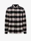 Rick Owens Virgin Wool Check Overshirt In Gray