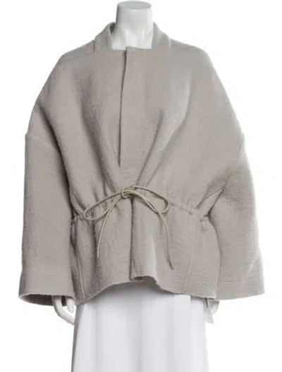 Pre-owned Rick Owens Virgin Wool Jacket In Gray