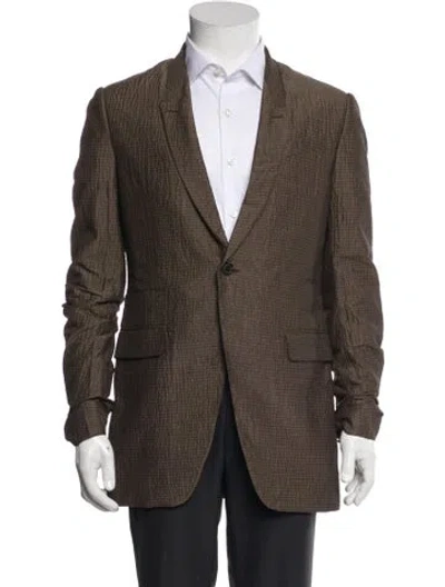 Pre-owned Rick Owens Virgin Wool Jacket W/ Tags In Gray