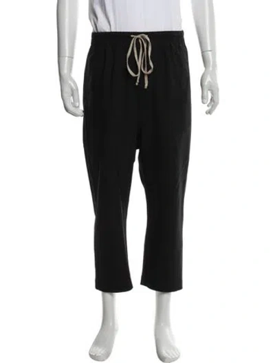 Pre-owned Rick Owens Virgin Wool Joggers In Black
