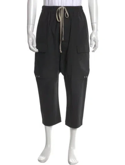 Pre-owned Rick Owens Virgin Wool Joggers In Blue