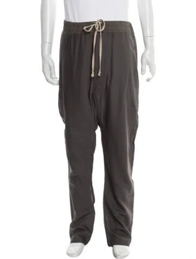Pre-owned Rick Owens Virgin Wool Joggers In Gray