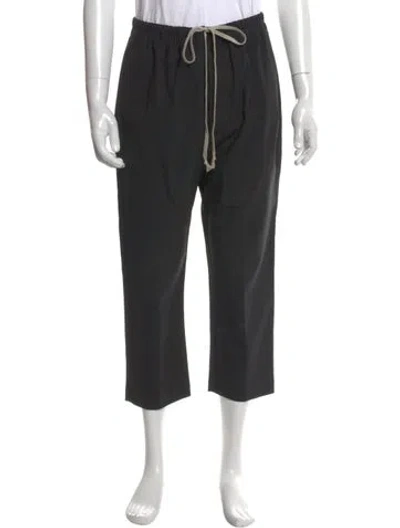 Pre-owned Rick Owens Virgin Wool Joggers In Gray