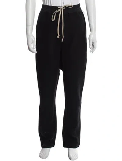 Pre-owned Rick Owens Virgin Wool Joggers W/ Tags In Black