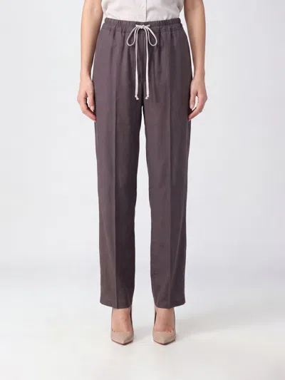 Rick Owens "dietrich Drawstring" Trousers In Brown
