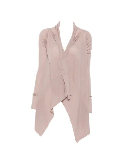 Rick Owens Virgin Wool Long-sleeve Loose-fit Cardigan In Rosa