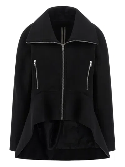 RICK OWENS VIRGIN WOOL OVERSIZED COAT