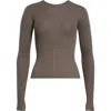 Rick Owens Virgin Wool Rib Sweater In Dust