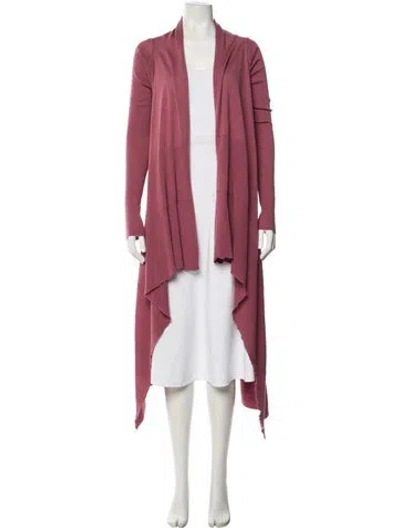 Pre-owned Rick Owens Virgin Wool Robe In Pink