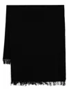 Rick Owens Virgin Wool Scarf In Black
