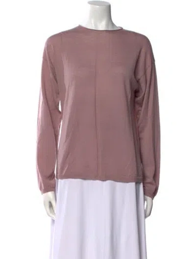 Pre-owned Rick Owens Virgin Wool Scoop Neck Sweater In Neutral