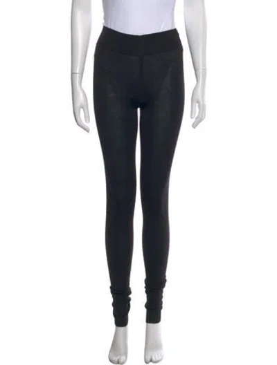 Pre-owned Rick Owens Virgin Wool Skinny Leg Pants W/ Tags In Black