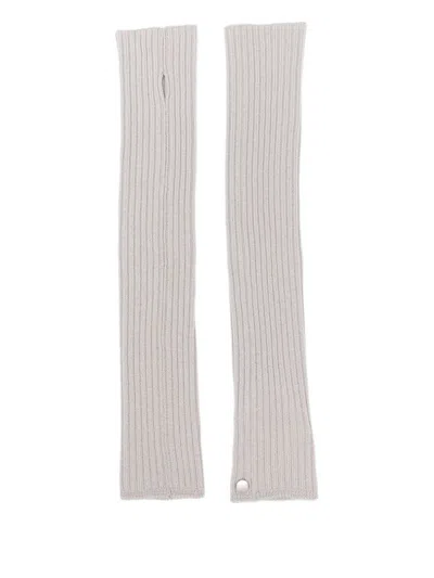 Rick Owens Virgin Wool Sleeves In White