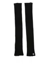 Rick Owens Virgin Wool Sleeves In Black