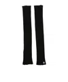 Rick Owens Virgin Wool Sleeves In Black