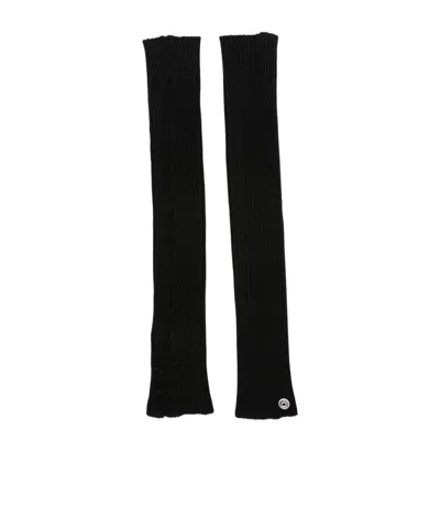 Rick Owens Virgin Wool Sleeves In Black
