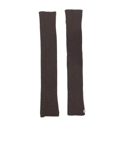 Rick Owens Virgin Wool Sleeves In Black
