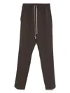Rick Owens Virgin Wool Track Pants In Black