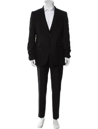 Pre-owned Rick Owens Virgin Wool Two-piece Blazer In Black