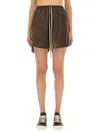 Rick Owens Viscose And Cupro Shorts