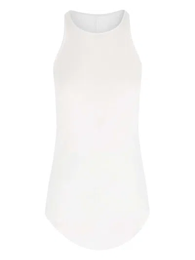 RICK OWENS VISCOSE AND SILK TANK TOP