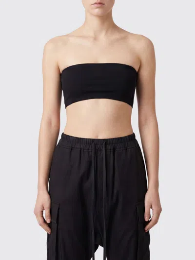 Rick Owens ビスコースクロップバンドトップ In Black