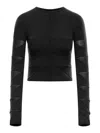Rick Owens Viscose Sweater With Ribbed Workmanship In Black