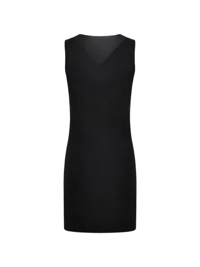 Rick Owens V-neck Back Sleeveless Top In Black